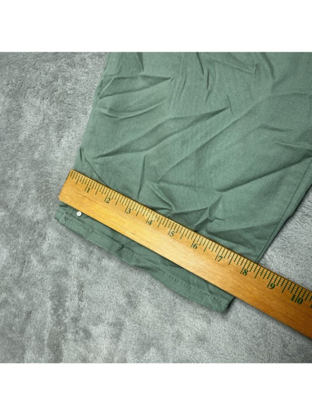 NWT Gloria Vanderbilt Women's 14 Green Amanda Cloud Twill Capri Pants C0563 - Picture 9 of 14